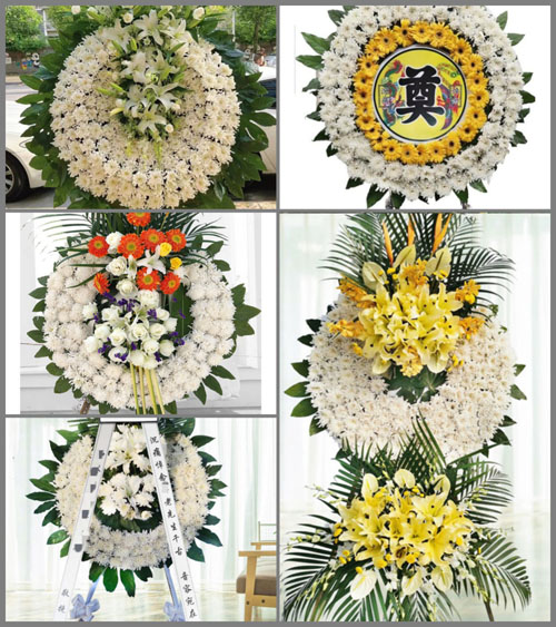山西运城夏县南大里乡古垛沟村花圈速递